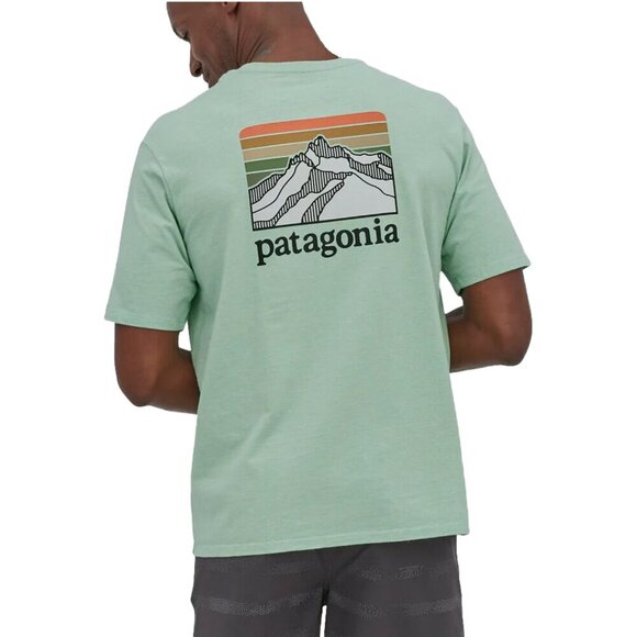 Patagonia Men's Boardshort Logo Pocket Responsibili-Tee in tea green size XXL - Picture 1 of 12